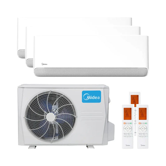 MIDEA Climatiseur 3-en-1 avec wifi Midea Breezeless E 2,5 kW + 3,5 kW (2)